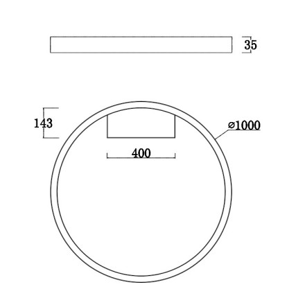 Потолочный светодиодный светильник Maytoni Rim MOD058CL-L65BS4K