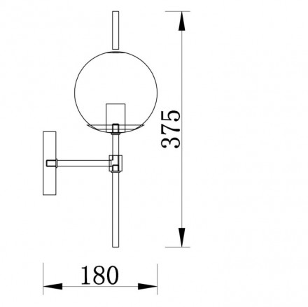 Бра Freya Damask FR5205WL-01BS