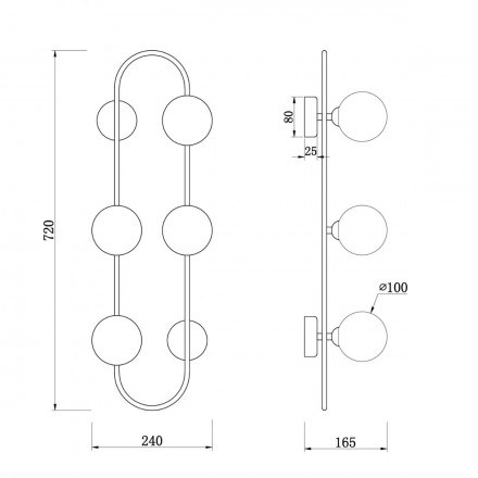 Настенный светильник Freya Inversion FR5233WL-04BS1