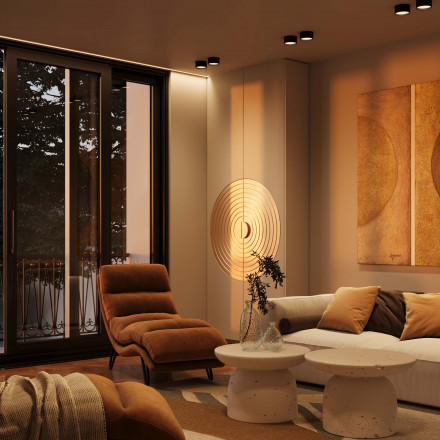 Светильник потолочный светодиодный Maytoni Glare C091CL-12W3K-B