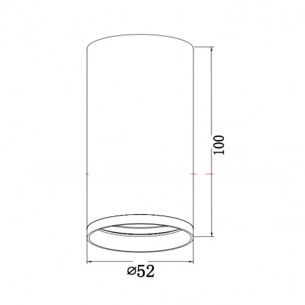 Потолочный светильник Maytoni Focus S C052CL-01B