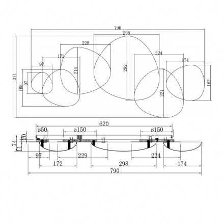 Настенный светодиодный светильник Maytoni Jack-stone MOD314WL-L13N3K