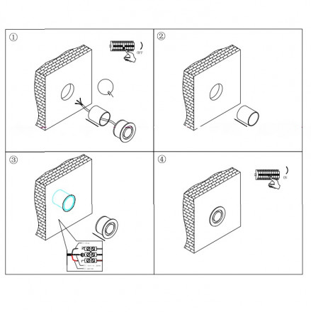 Встраиваемый светодиодный светильник Maytoni Limo O037-L3B3K