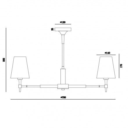 Подвесная люстра Maytoni Zaragoza H001CL-05BS
