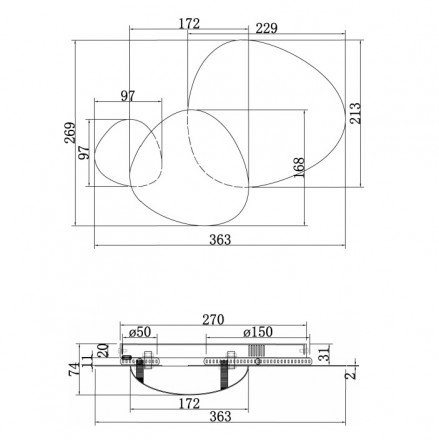 Настенный светодиодный светильник Maytoni Jack-stone MOD314WL-L8G3K