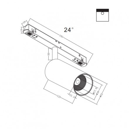 Трековый светильник Maytoni Focus LED TR032-2-12W4K-S-B