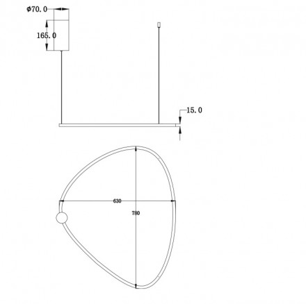 Светильник подвесной Maytoni Glint MOD072PL-L36CH3K
