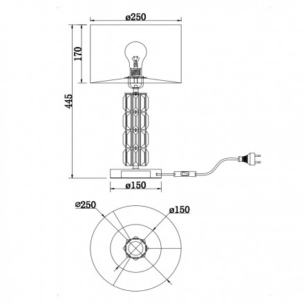 Настольная лампа Maytoni Talento DIA008TL-01CH