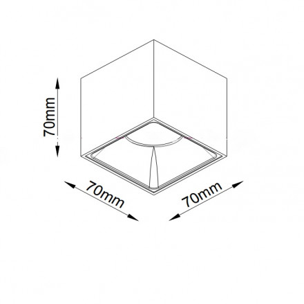 Потолочный светодиодный светильник Maytoni Technical Alfa Led C065CL-L12W4K