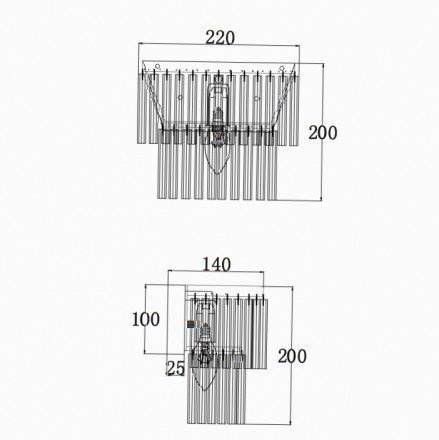 Настенный светильник Maytoni Colonne MOD093WL-01BS