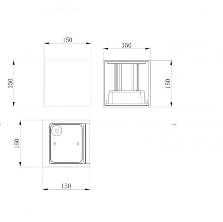Уличный настенный светодиодный светильник Maytoni Fulton O572WL-L20GR3K