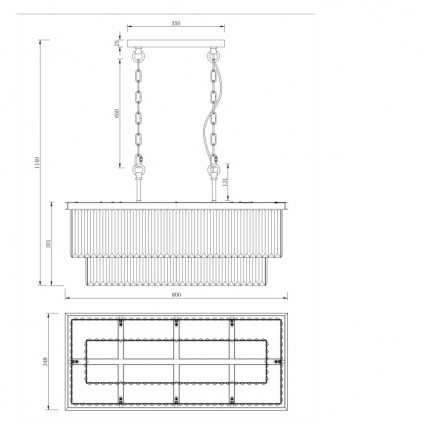 Люстра подвесная Maytoni Revero MOD085PL-08CH