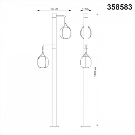Садово-парковый светодиодный светильник Novotech Roca 358583