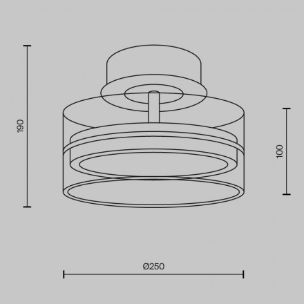 Светильник потолочный светодиодный Maytoni Dress code MOD348CL-L18BBS3K