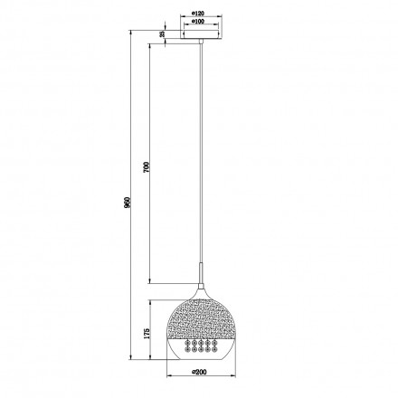 Подвесной светильник Maytoni Fermi P140-PL-110-1-N