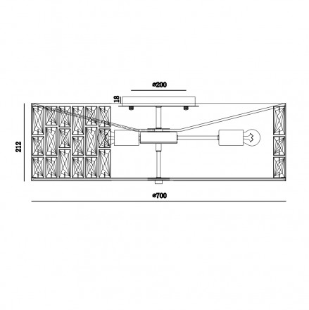 Потолочный светильник Maytoni Gelid MOD184PL-06CH