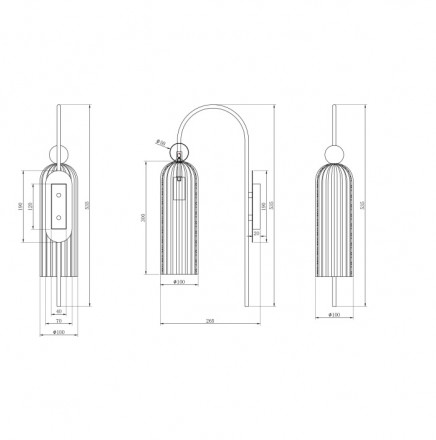 Бра Maytoni Antic MOD302WL-01CG