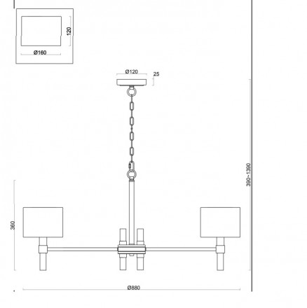 Люстра подвесная Freya Lino FR5186PL-08BS
