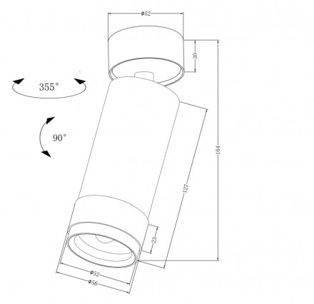 Светодиодный спот Maytoni Technical Focus Zoom C055CL-L12W3K-Z-B