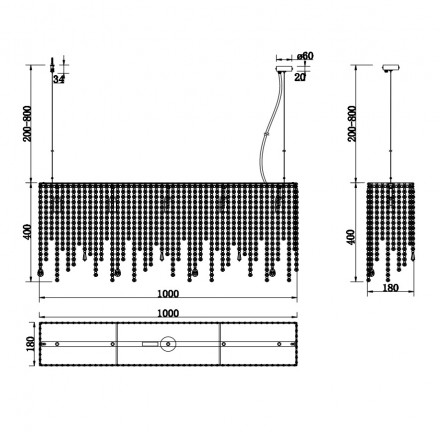 Подвесная люстра Maytoni Empress DIA002PL-05CH