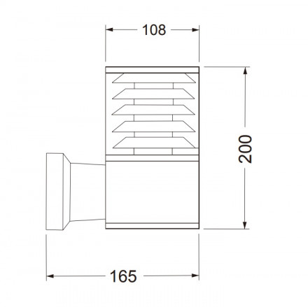Настенный светильник Maytoni Bronx O576WL-01GR