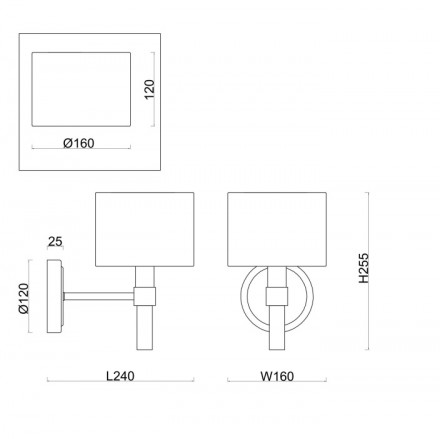 Бра Freya Lino FR5186WL-01BS
