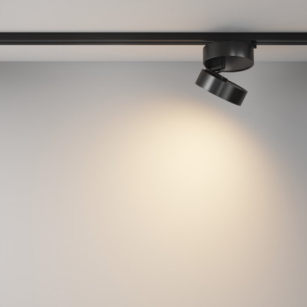 Трековый однофазный светодиодный светильник Maytoni Unity ONDA TR007-1-18W3K-B-1