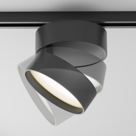 Трековый однофазный светодиодный светильник Maytoni Unity ONDA TR007-1-18W3K-B-1