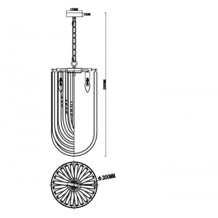 Светильник подвесной Freya Onda FR5182PL-03CH