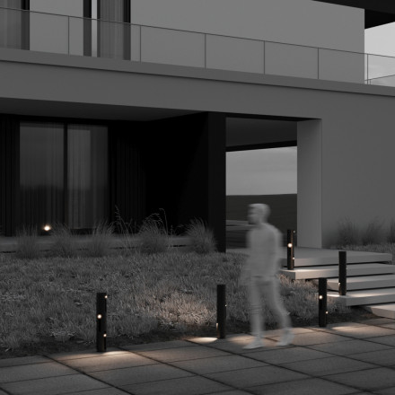 Уличный ландшафтный светодиодный светильник Maytoni Cave O468FL-L9B3K