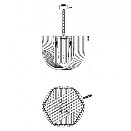 Люстра подвесная Freya Onda FR5182PL-06FG