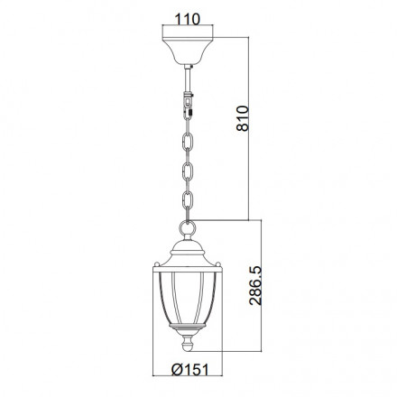 Подвесной светильник Maytoni Zeil H356-PL-01-BZ