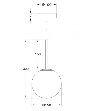 Подвесной светильник Maytoni Basic form MOD321PL-01G1