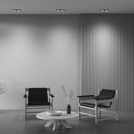 Светильник встраиваемый Maytoni Hoop DL086-02-GX53-SQ-B