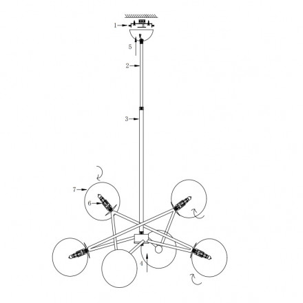 Подвесная люстра Freya Bumble FR5144PL-06TR