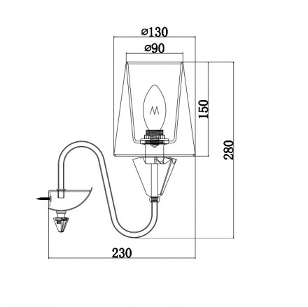 Бра Maytoni Florero MOD078WL-01CH
