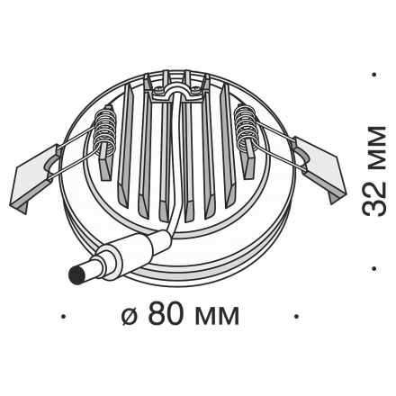 Встраиваемый светодиодный светильник Maytoni Phanton DL303-L7B