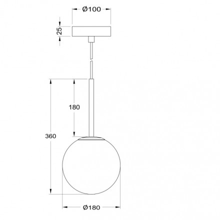 Подвесной светильник Maytoni Basic form MOD321PL-01G2