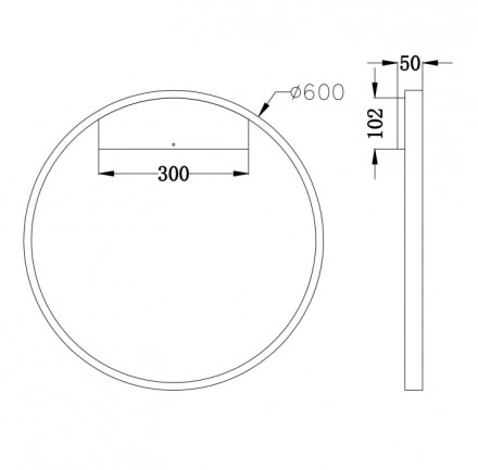 Настенный светодиодный светильник Maytoni Rim MOD058WL-L35BS4K