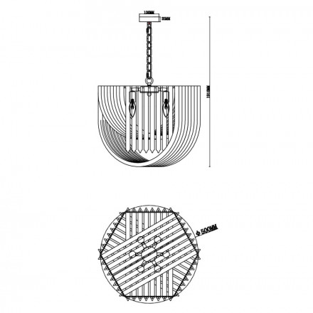Люстра подвесная Freya Onda FR5182PL-06CH