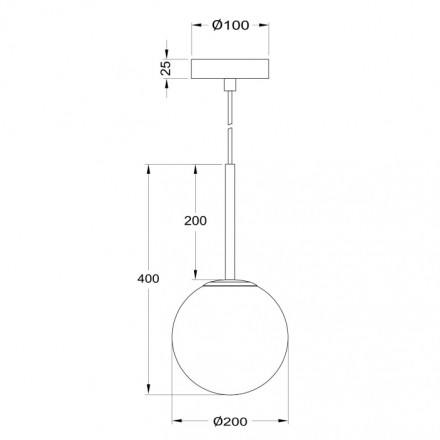 Подвесной светильник Maytoni Basic form MOD321PL-01G3