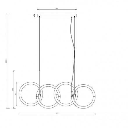 Светильник подвесной Maytoni Node MOD165PL-L40G3K