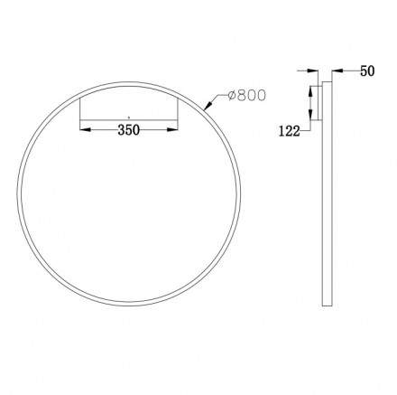 Настенный светодиодный светильник Maytoni Rim MOD058WL-L50W4K