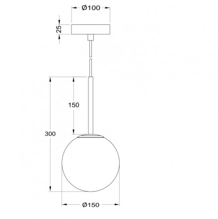 Светильник подвесной Maytoni Basic form MOD321PL-01B