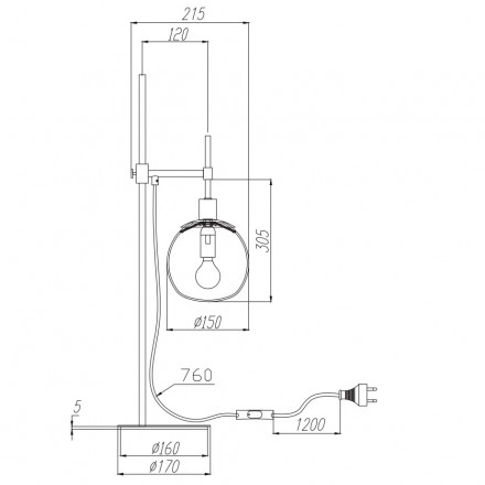 Настольная лампа Maytoni Erich MOD221-TL-01-G