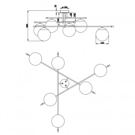 Потолочная люстра Maytoni Nostalgia MOD048CL-06G