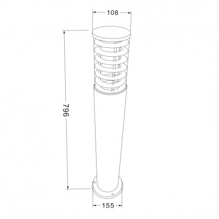 Уличный светильник Maytoni Bronx O576FL-01B
