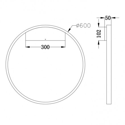 Настенный светодиодный светильник Maytoni Rim MOD058WL-L35W4K