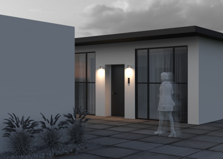 Уличный настенный светодиодный светильник Maytoni Shim O303WL-L5W3K