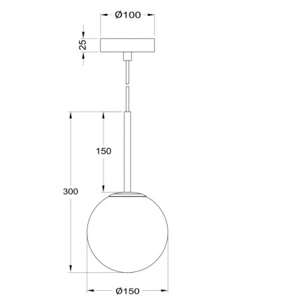Светильник подвесной Maytoni Basic form MOD321PL-01W